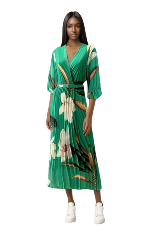 Lasfloras dress Darkgreen