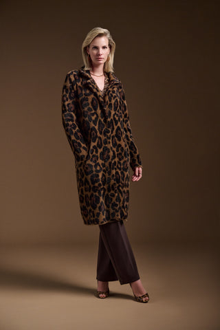 Animal print coat