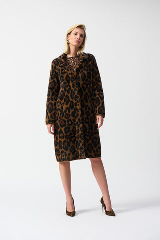 Animal print coat