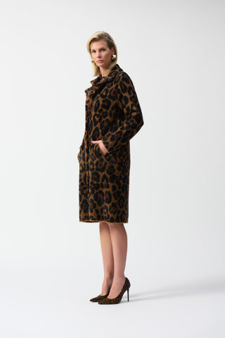 Animal print coat