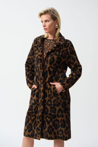 Animal print coat