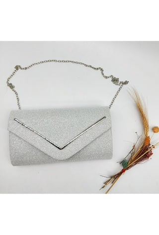 Ariela clutch Silver