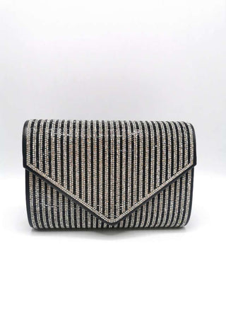 Edelstein-Clutch Schwarz