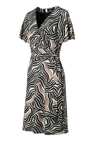 Regina print dress Beige