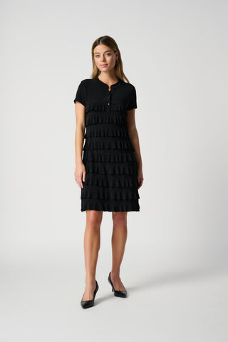 Ruffle dress 211350S Black