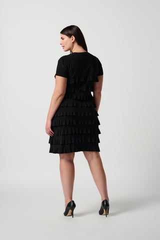 Ruffle dress 211350S Black