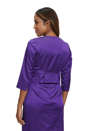 Satin bolero jkt Crystal Lilac