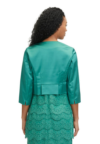 Satin bolero jkt Silky green