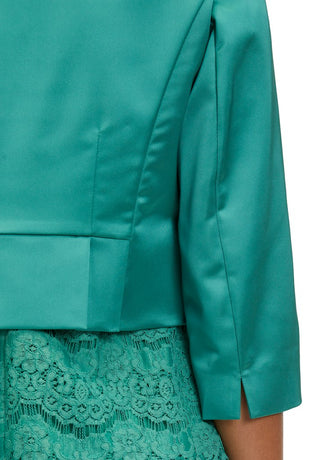 Satin bolero jkt Silky green