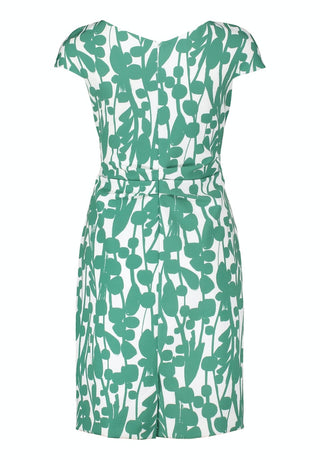 Spotty dress Cream Green