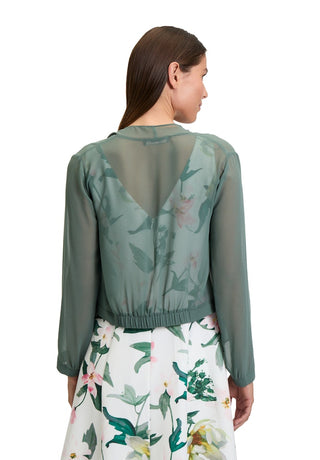 Tiana chiffon jacket Eucalyptus Leaf