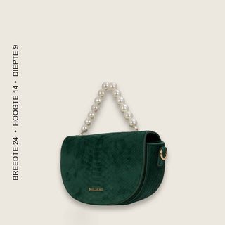 Velvet pearl bag