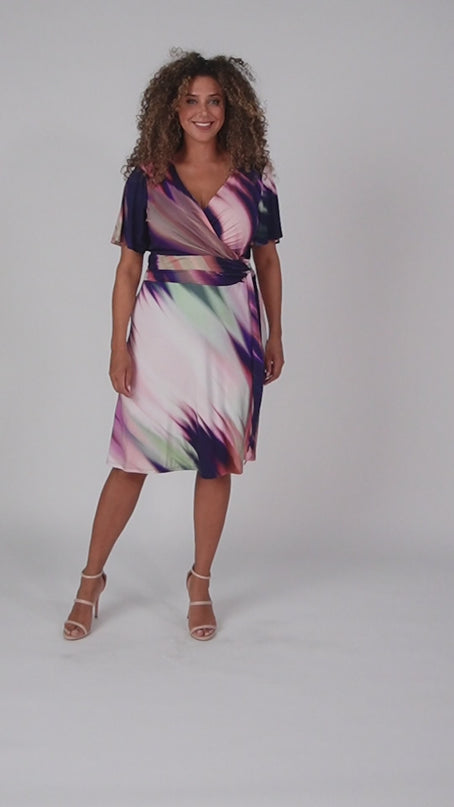Milan print X dress