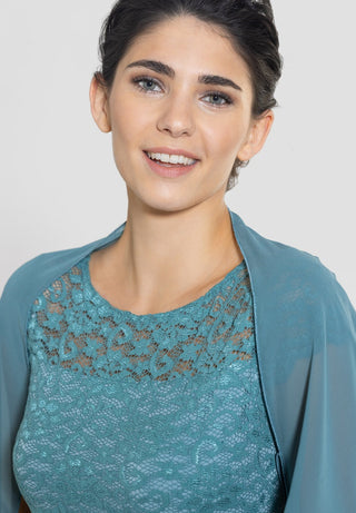 Chiffon bolero magic green