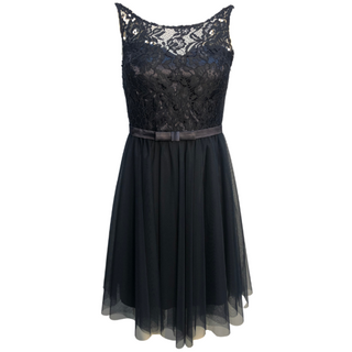 Dresses Boutique - Cocktail lace-dress - Jurken - OneSize 36 t/m 40 / Navy - Dresses Boutique jurkenwinkel Sittard