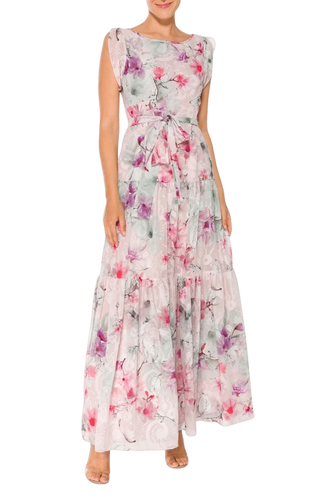 SWING - Maxi pastel jurk - Jurken - 36 / Offwhite - Dresses Boutique jurkenwinkel Sittard