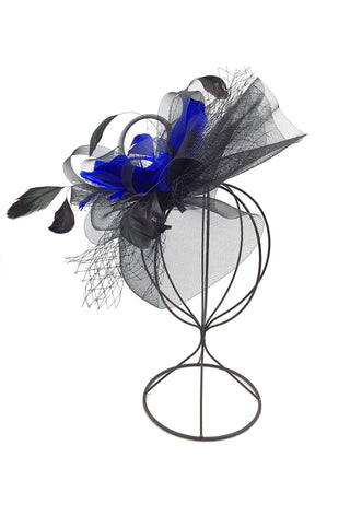 Dresses Boutique - Mystique fascinator - Accessoires - OneSize / Kobalt - Dresses Boutique jurkenwinkel Sittard