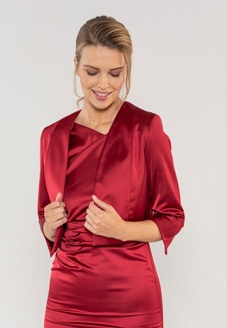 SWING - Satin bolero Rio red - Bolero -  - Dresses Boutique jurkenwinkel Sittard