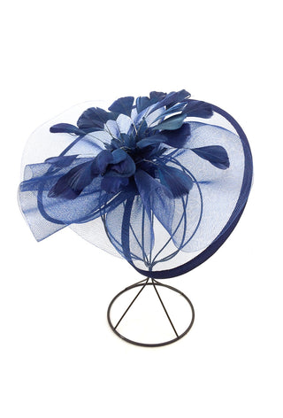 Dresses Boutique - Vicci fascinator - Accessoires - OneSize / Navy - Dresses Boutique jurkenwinkel Sittard