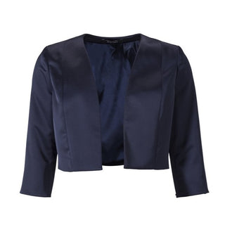 SWING - Satin bolero halve mouw navy - Blazers & Boleros - 36 / Navy - Dresses Boutique jurkenwinkel Sittard